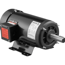 VEVOR 5 HP Electric Motor, 1725RPM Air Compressor Motor, CW/CCW Rotation, 1.125 inch Shaft Diameter, 2.75inch Shaft Length, 20.7N.m Torque, Three-Phase, TEFC Cooling, 230V/460V, 184T Frame