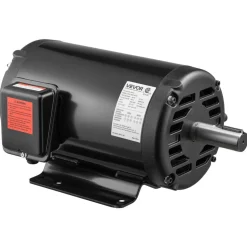 VEVOR 10 HP Electric Motor, 1770RPM Air Compressor Motor, CW/CCW Rotation, 1.375 inch Shaft Diameter, 3.88inch Shaft Length, 40N.m Torque, Three-Phase, 230V/460V, ODP Cooling, 215T Frame