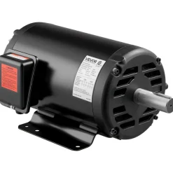 VEVOR 10 HP Electric Motor, 1770RPM Air Compressor Motor, CW/CCW Rotation, 1.375 inch Shaft Diameter, 3.88inch Shaft Length, 40N.m Torque, Three-Phase, 230V/460V, ODP Cooling, 215T Frame