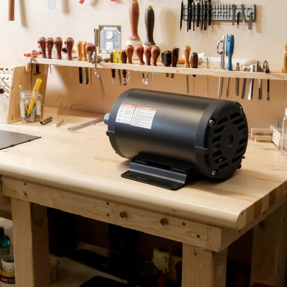 VEVOR 10 HP Electric Motor, 1770RPM Air Compressor Motor, CW/CCW Rotation, 1.375 inch Shaft Diameter, 3.88inch Shaft Length, 40N.m Torque, Three-Phase, 230V/460V, ODP Cooling, 215T Frame