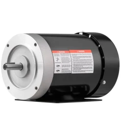 VEVOR 1 HP Electric Motor, 1725RPM Air Compressor Motor, CW/CCW Rotation, 5/8 inch Shaft Diameter, 1.88inch Shaft Length, 4.1N.m Torque, Three-Phase, TEFC Cooling, 230V/460V, 56C Frame