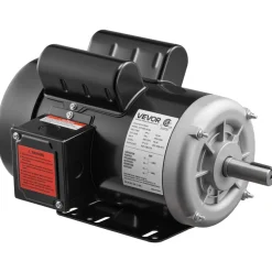 VEVOR 5 HP Electric Motor, 3450RPM Air Compressor Motor, CW/CCW Rotation, 0.875 inch Shaft Diameter, 2.25inch Shaft Length, 10.14N.m Torque, Single-Phase, 230V, TEFC Cooling
