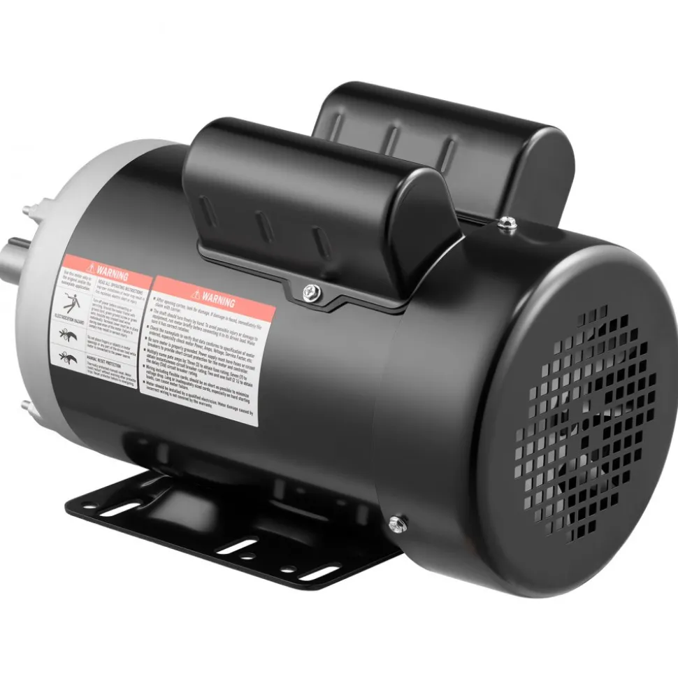 VEVOR 5 HP Electric Motor, 3450RPM Air Compressor Motor, CW/CCW Rotation, 0.875 inch Shaft Diameter, 2.25inch Shaft Length, 10.14N.m Torque, Single-Phase, 230V, TEFC Cooling