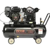 VEVOR 7HP Gas Powered Air Compressor, 13.2 Gallon Horizontal Air Compressor Tank, 9CFM@115PSI Gas Driven Piston Pump Air Compressed System with 115PSI Max Pressure for Construction Sites Workshop