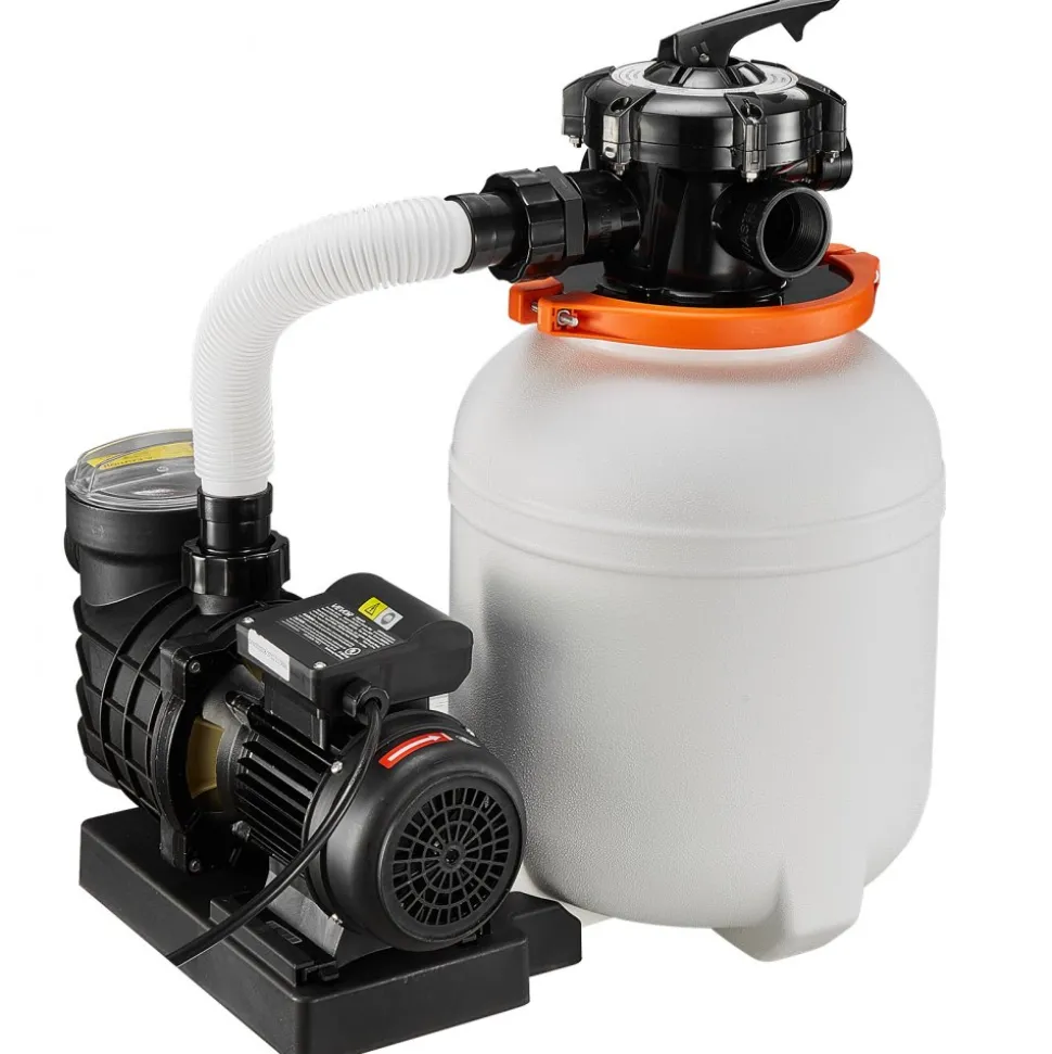 VEVOR 0.5 HP 3000 GPH FlashPure Sand Filter Pump, 12 Inch Swimming Pool Pump, 6X Faster Filtration, Leak-Proof Design, Pre-Loaded Media with Timer, Filtration & Clarity, Out of Box Use for Above Ground Pool