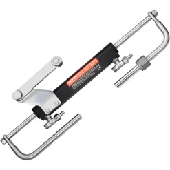 VEVOR 90HP Hydraulic Outboard Steering Kit, Marine Boat Hydraulic Steering System with 13.5-inch Steering Wheel, Helm Pump, Hydraulic Cylinder & 2PCS 26FT Hoses for Single Station Single-Engine Boats
