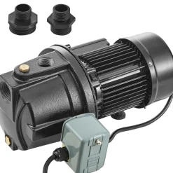 VEVOR 1HP Premium Cast Iron Shallow Well Jet Water Pump, 115 Volt, 17.6 GPM 164 FT Maximum Head Irrigation Water Pump, for Agricultural Garden Irrigation System High-Rise Water Supply Shower Booster