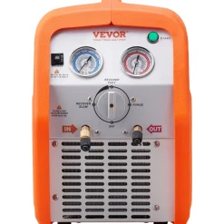 VEVOR 1 HP Refrigerant Recovery Machine - Dual Cylinder Portable AC Recovery Machine with High Pressure Protection 120V 60Hz Recovery Machine HVAC for Vapor Liquid Refrigerant, Car Air Conditioning