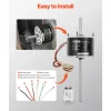 VEVOR 1/3HP RV Air Conditioner Motor with Capacitor, AC115V 3A, 1675 RPM, Replacement for Coleman Mach RV AC Fan Motor, Replaces Fasco D1092, 1468-306, 1468-3068, 1468-3069, 7184-0156, 7184-0432