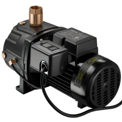 VEVOR 1 HP Shallow Well Jet Pump, AC 115/230 Volt, 1400 GPH Dual Voltage Cast Iron Well Jet Pump, with 164 ft Max Head Lift, Automatic Pressure Switch, for Garden Irrigation Lawn Sprinkler System