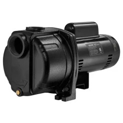 VEVOR 2 HP Shallow Well Jet Pump, 230 Volt, 5200 GPH Cast Iron Well Jet Pump, with 112 ft Max Head Lift, Check Valve, Thermal Protection, Automatic On/Off, for Garden Irrigation Lawn Sprinkler System