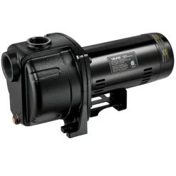 VEVOR 1.5 HP Shallow Well Jet Pump, AC 115/230 Volt, 4250 GPH Dual Voltage Cast Iron Well Jet Pump, with 108 ft Max Head Lift, Easy Voltage Switching, for Garden Irrigation, Lawn Sprinkler System