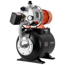 VEVOR 1.6 HP Shallow Well Pump with Pressure Tank, 120V 1320 GPH, Stainless Steel Irrigation Jet Pump with 5-Gal Pressure Tank, Automatic Water Booster System, for Home Garden Lawn, Potable Water
