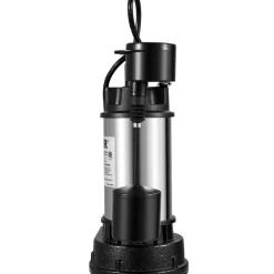 VEVOR 1.5 HP Submersible Cast Iron and Steel Sump Pump, 6000 GPH Submersible Water Pump with Integrated Vertical Float Switch, for Basement Water Basin and Flooding Area Tested to UL Standards