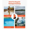 VEVOR 1/2 HP Submersible Trash Pump, 2000 GPH, 120V Cast Iron Submersible Sump Sewage Pump with 2 in Discharge, 39 ft Max Lift, Drain Dirty Clean Water, for Pools, Garden, Pond, Basement, Flooded Area