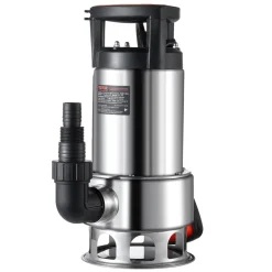 VEVOR 1HP Sump Pump, 4020GPH, 30FT Lift Stainless Steel Submersible Sludge Pump with 26FT Power Cord Automatic ON/OFF Float Switch, Drain Clean/Dirty Water for Basement Flood Pool Pond Garden Hot Tub
