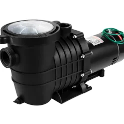 VEVOR 1HP Swimming Pool Pump, Dual Voltage 110V/220V, Circulates 5544GPH for Efficient Water Movement Above Pools, Includes Strainer Basket & Two 1-1/2'' NPT Connectors