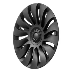 VEVOR Hubcaps Wheel Covers for 2021-2024 Tesla Model Y, 19 Inch Set of 4 Wheel Rim Cover Hubcaps OEM Style Replacement, R19 Size Snap On Car Hub Caps, Premium 14-Spoke ABS Tire Rim Caps, Matte Black