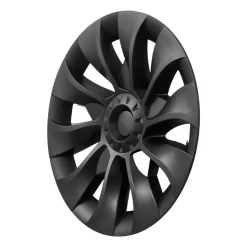 VEVOR Hubcaps Wheel Covers for 2017-2023 Tesla Model 3, 18 Inch Set of 4 Wheel Rim Cover Hubcaps OEM Style Replacement, R18 Size Snap On Car Hub Caps, Premium 10-Spoke ABS Tire Rim Caps, Matte Black