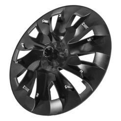 VEVOR Hubcaps Wheel Covers for 2017-2023 Tesla Model 3, 18 Inch Set of 4 Wheel Rim Cover Hubcaps OEM Style Replacement, R18 Size Snap On Car Hub Caps, Premium 10-Spoke ABS Tire Rim Caps, Matte Black