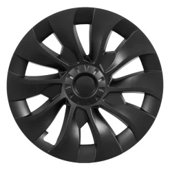VEVOR Hubcaps Wheel Covers for 2017-2023 Tesla Model 3, 18 Inch Set of 4 Wheel Rim Cover Hubcaps OEM Style Replacement, R18 Size Snap On Car Hub Caps, Premium 10-Spoke ABS Tire Rim Caps, Matte Black