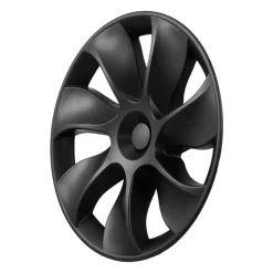 VEVOR Hubcaps Wheel Covers for 2021-2024 Tesla Model Y, 19 Inch Set of 4 Wheel Rim Cover Hubcaps OEM Style Replacement, R19 Size Snap On Car Hub Caps, Premium 7-Spoke ABS Tire Rim Caps, Matte Black