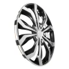 VEVOR Hubcaps Wheel Covers, 15 Inch Set of 4 Wheel Rim Cover Hubcaps OEM Replacement, R15 Size Snap On Car Hub Caps, Universal 10-Spoke ABS Tire Rim Caps for Hyundai Chevrolet Ford Honda, Silver/Black