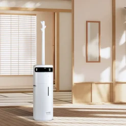 VEVOR Humidifier for Home Large Room, Commercial Humidifier for Whole House 1291.7 sq ft, 16L Water Tank & Night Light & 12h Timer & Auto Shut-Off , Greenhouse, Commercial Branch Tube w/ 360° Nozzle