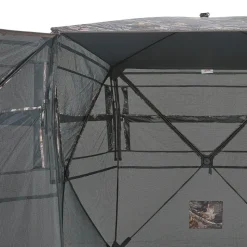 VEVOR Hunting Blind, 4-5 Person See Through Ground Blinds with Carrying Bag, 360 Degree Portable Camouflage Tent, Durable Concealed Shelter with Silent Zipper Door and Window, for Turkey and Deer