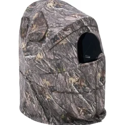 VEVOR Hunting Blind, Single Person Ground Blinds with Carrying Bag, Portable Camouflage Tent, Reinforced Durable Concealed Shelter with Silent Zipper Door and Window, for Turkey and Deer