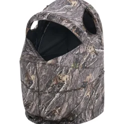 VEVOR Hunting Blind, Single Person Ground Blinds with Carrying Bag, Portable Camouflage Tent, Reinforced Durable Concealed Shelter with Silent Zipper Door and Window, for Turkey and Deer