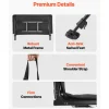 VEVOR Hunting Chair, 360° Silent Swivel, Foldable Portable Blind Chair, Heavy-Duty Steel Frame Ground Stool Seat,with Seat Cover, Anti-Sink Feet, Height Adjustable, 350 Lbs Capacity, for Fishing