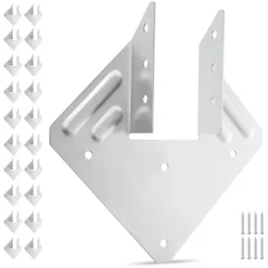 VEVOR Hurricane Ties for Rafter, Inner Size 5.31x1.57x2.48 in / 135x40x63 mm, Heavy Duty Hurricane Straps, Heavy Duty Rafter Ties Brackets Joist Hangers for Roof Beam Wooden Construction, 25 Pcs