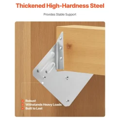 VEVOR Hurricane Ties for Rafter, Inner Size 5.31x1.57x2.48 in / 135x40x63 mm, Heavy Duty Hurricane Straps, Heavy Duty Rafter Ties Brackets Joist Hangers for Roof Beam Wooden Construction, 25 Pcs
