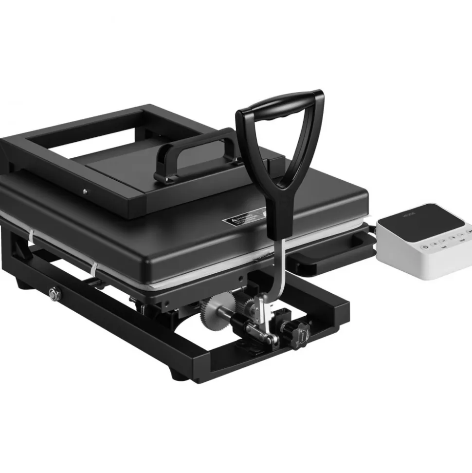 VEVOR Hybrid Heat Press, 15 x 15 inch, 5-in-1 Multifunction, Heat Up Fast and Even, All-New Patented Design, Easy to Control, Sublimation Press Machine for T-shirts/Mugs/Tumblers/Caps/Plates, Black