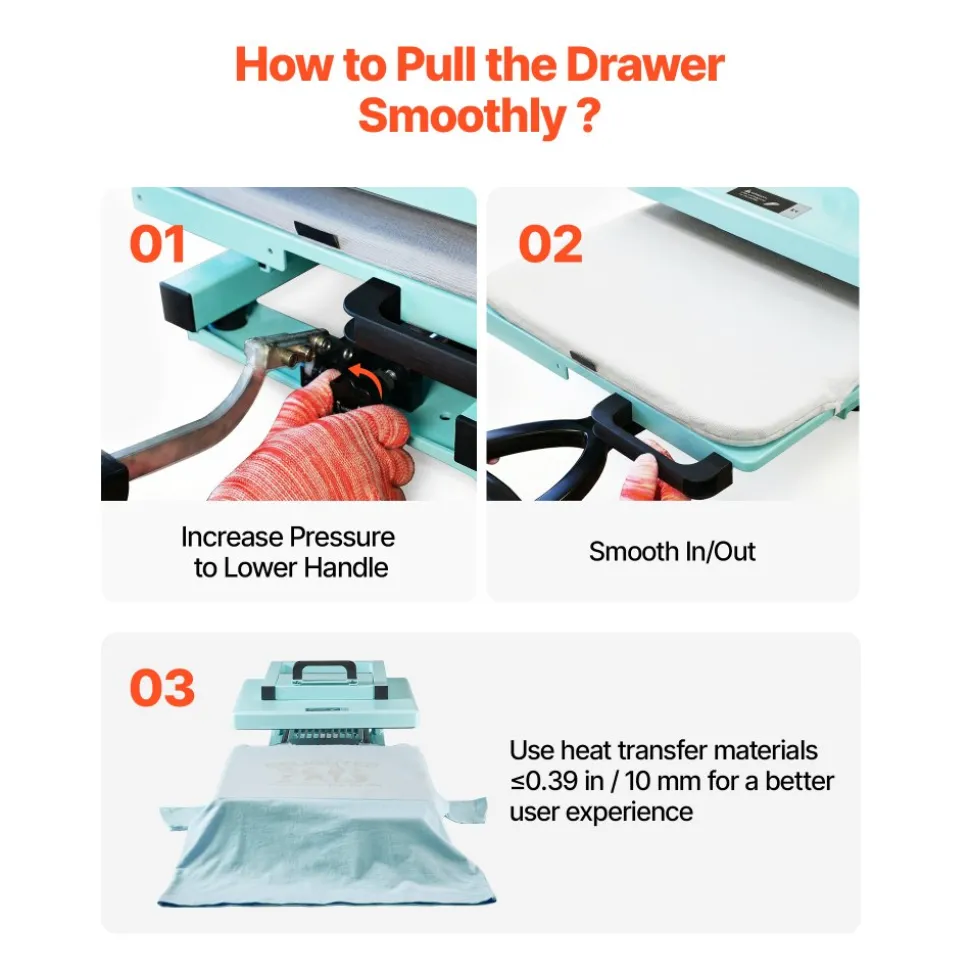 VEVOR Hybrid Heat Press, 15 x 15 inch, 8-in-1 Multifunction, Heat Up Fast and Even, All-New Patented Design, Easy to Control, Sublimation Press Machine for T-shirts/Tumblers/Caps/Plates, Light Green