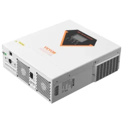VEVOR Hybrid Solar Inverter, 3500W, All in One Pure Sine Wave Power Inverter Charger, 24V DC to Single-Phase 220/230V AC, with 100A MPPT Solar Controller, for Off-Grid System Lead Acid Lithium Battery