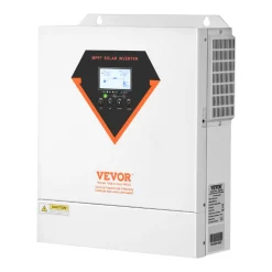 VEVOR Hybrid Solar Inverter, 3500W, All in One Pure Sine Wave Power Inverter Charger, 24V DC to Single-Phase 220/230V AC, with 100A MPPT Solar Controller, for Off-Grid System Lead Acid Lithium Battery