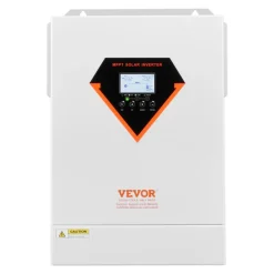 VEVOR Hybrid Solar Inverter, 6000W, All in One Pure Sine Wave Power Inverter Charger, 48V DC to Single-Phase 220/230V AC, with 120A MPPT Solar Controller, for Off-Grid System Lead Acid Lithium Battery