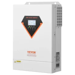 VEVOR Hybrid Solar Inverter, 6000W, All in One Pure Sine Wave Power Inverter Charger, 48V DC to Single-Phase 220/230V AC, with 120A MPPT Solar Controller, for Off-Grid System Lead Acid Lithium Battery