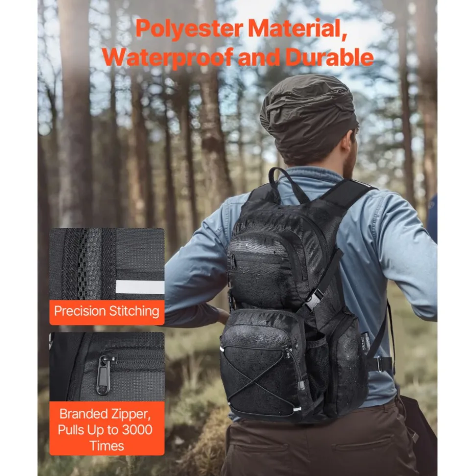 VEVOR Hydration Backpack, 25L Insulated Hydration Pack Backpack with 2L TPU Water Bladder, Hiking Water Backpack with Storage for Men Women, Hydro Water Daypack for Hiking Running Cycling Camping