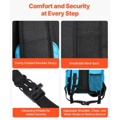 VEVOR Hydration Backpack, 25L Insulated Hydration Pack Backpack with 2L TPU Water Bladder, Hiking Water Backpack with Storage for Men Women, Hydro Water Daypack for Hiking Running Cycling Camping
