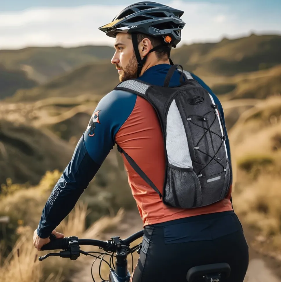 VEVOR Hydration Backpack with 2L TPU Water Bladder, Hydration Pack Backpack, Lightweight Hiking Water Backpack for Men Women, Hydro Water Daypack for Hiking, Running, Cycling, Camping & Rave