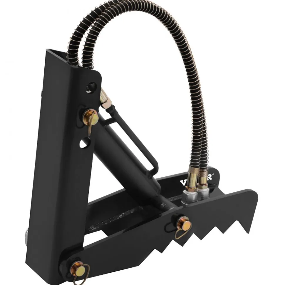 VEVOR Hydraulic Backhoe Thumb, 18 inch 1/2" Thickness Heavy Duty Excavator Thumb, Black Steel Weld On Thumb Attachments with Hydraulic Cylinder, Mechanical Hydraulic Thumb for Backhoe/Excavator