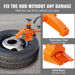 VEVOR Hydraulic Bead Breaker, 1000 PSI Tire Bead Breaker with Metal Foot Pump, Heavy-duty Steel Bead Breaker Tool for Tractors, Trucks, Buses, Lawn Mowers, ATVs