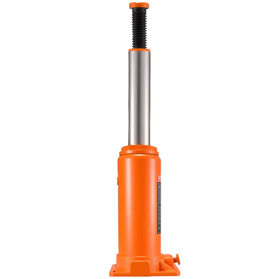 VEVOR Hydraulic Bottle Jack, 10 Ton (22046 lbs) Capacity, 9.3-18.5 Inch Lifting Range, Heavy Duty Welded Bottle Jack for Car, SUV, Pickup, Auto Repair, House Lift and Agricultural Equipment, Orange