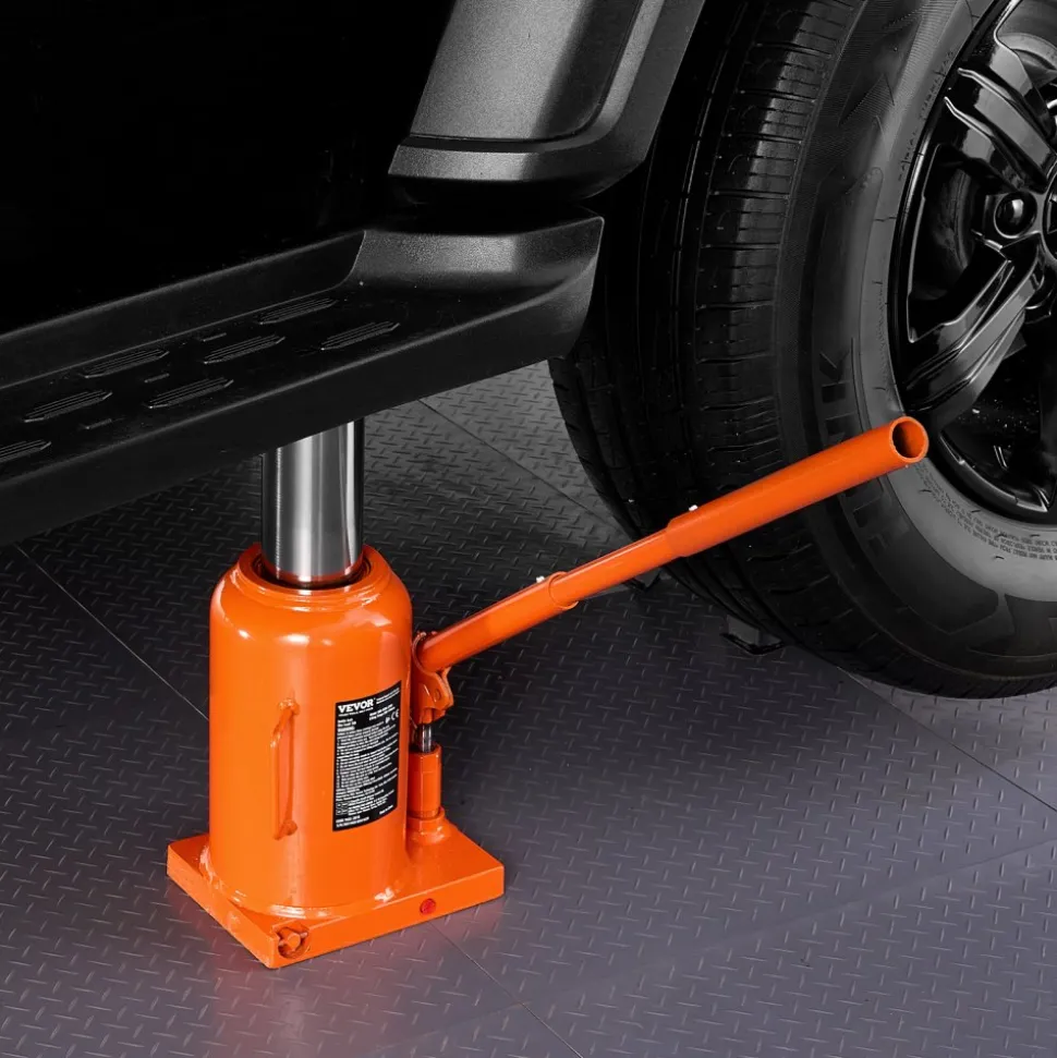 VEVOR Hydraulic Bottle Jack, 50 Ton/110231 lbs Welded Bottle Jack with 11''-17.32'' Lifting Range & 3-Section Long Handle, for Car, Pickup, Truck, RV, Auto Repair, Industrial Engineering