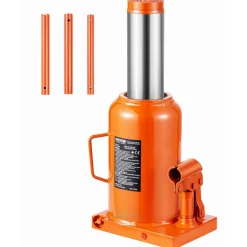 VEVOR Hydraulic Bottle Jack, 50 Ton/110231 lbs Welded Bottle Jack with 11''-17.32'' Lifting Range & 3-Section Long Handle, for Car, Pickup, Truck, RV, Auto Repair, Industrial Engineering