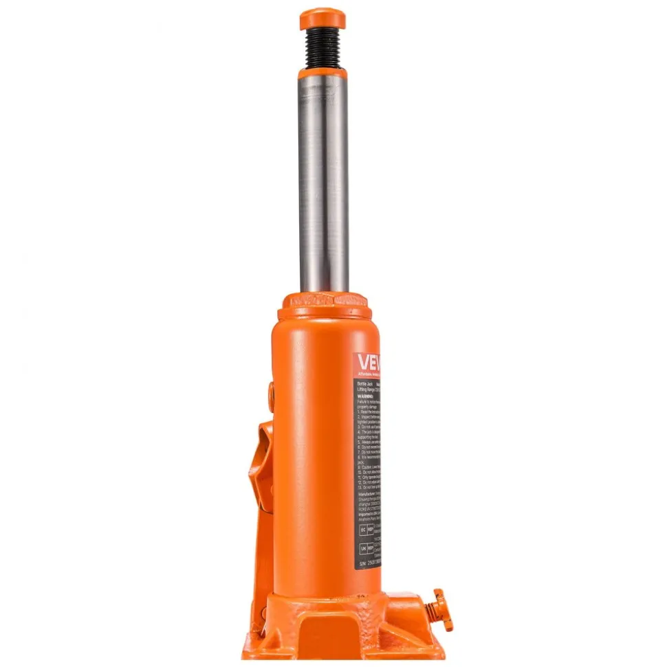 VEVOR Hydraulic Bottle Jack, 4 Ton (8818.4 lbs) Capacity, 7.3-13.8 Inch Lifting Range, Heavy Duty Welded Bottle Jack for Car, SUV, Pickup, Auto Repair, House Lift and Agricultural Equipment, Orange