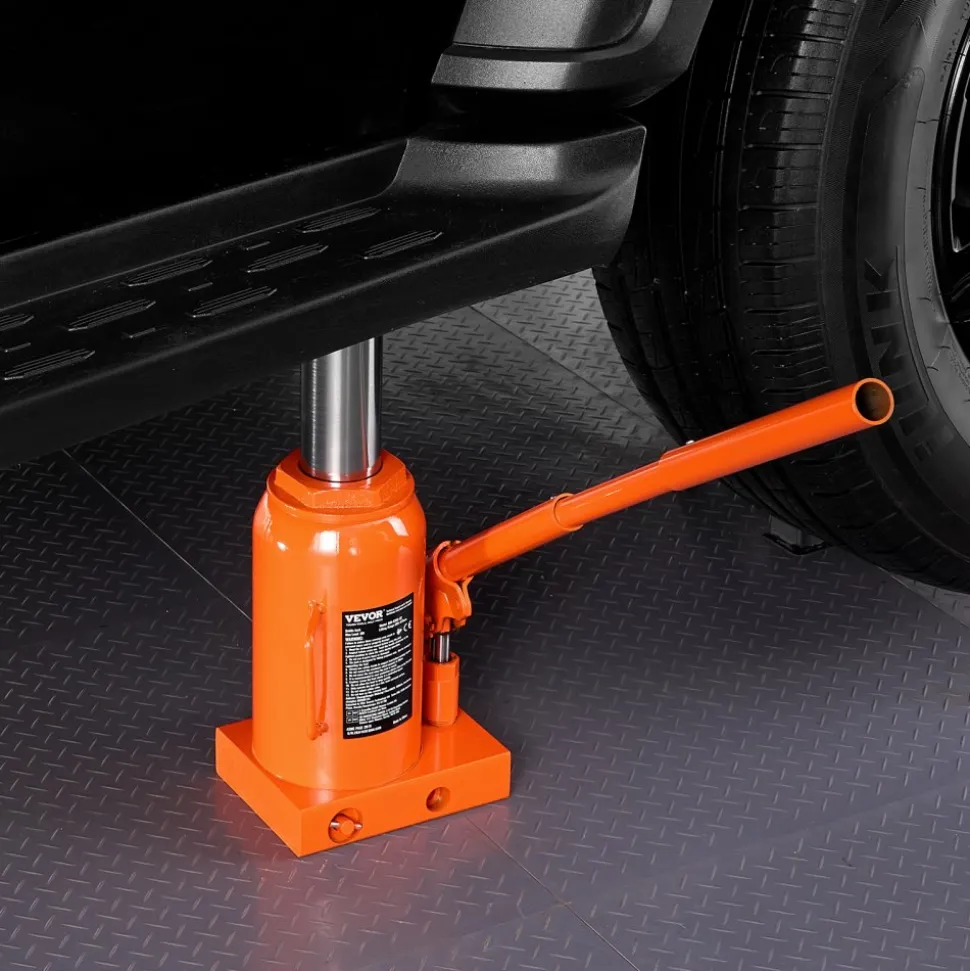 VEVOR Hydraulic Bottle Jack, 30 Ton/66138 lbs Welded Bottle Jack with 11.22''-18.66'' Lifting Range & 3-Section Long Handle, for Car, Pickup, Truck, RV, Auto Repair, Industrial Engineering